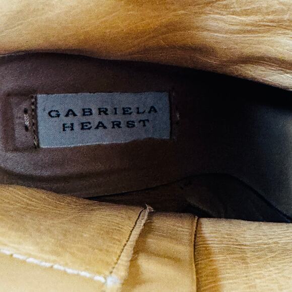 Gabriela Hearst Rio Tan Leather Ankle Boots Women’s Size 37 - Picture 4 of 9